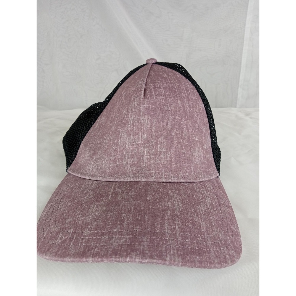 Lululemon Hat Cap Snap Back Trucker Mesh Purple Black Athletic One Size Mens